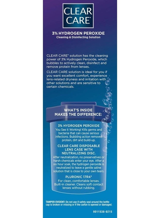 Clear Care Cleaning & Disinfecting Solution With Lens Case (Pack Of 2, 12Oz Each) - Image 5